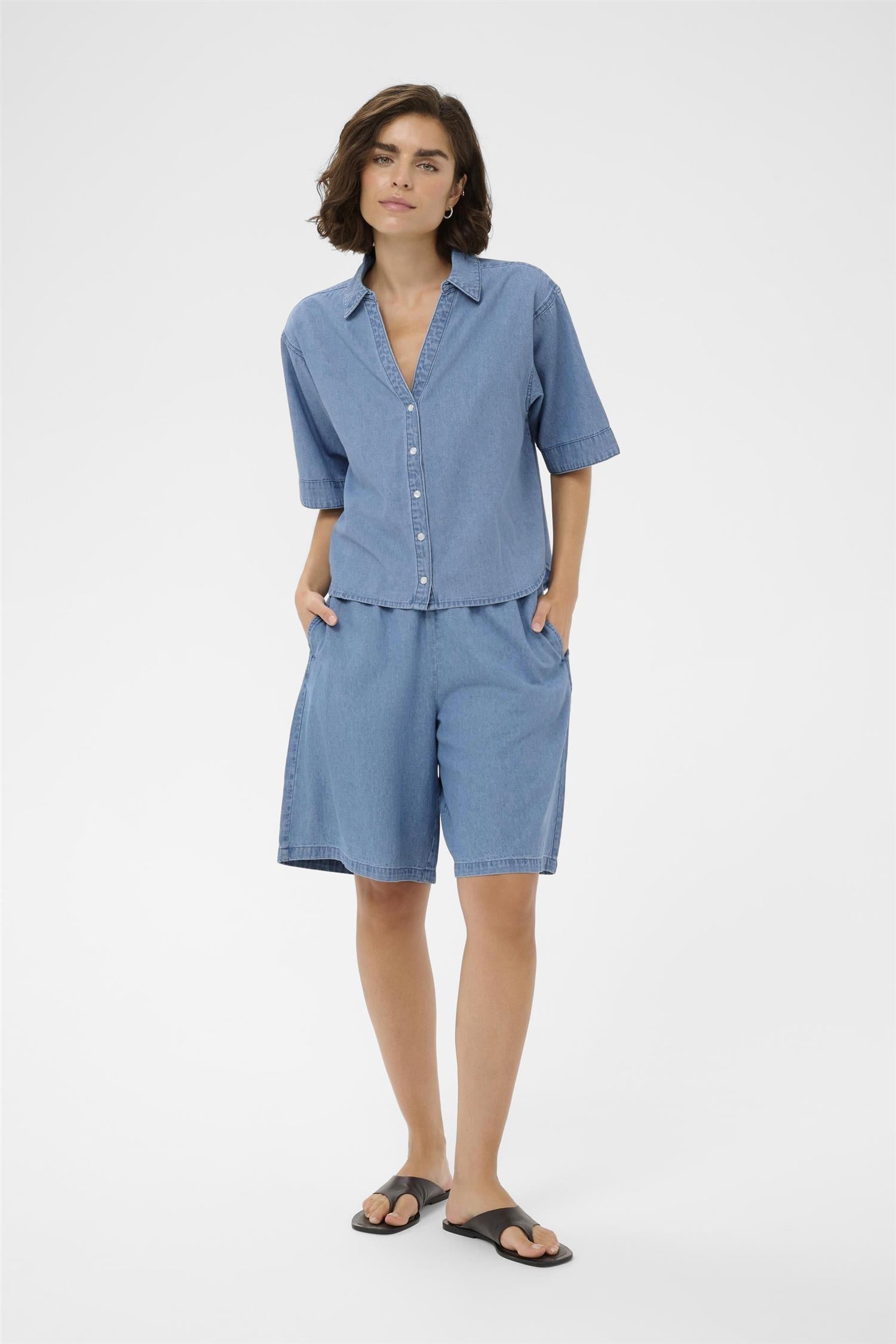Kajade Denim Shirt Blå