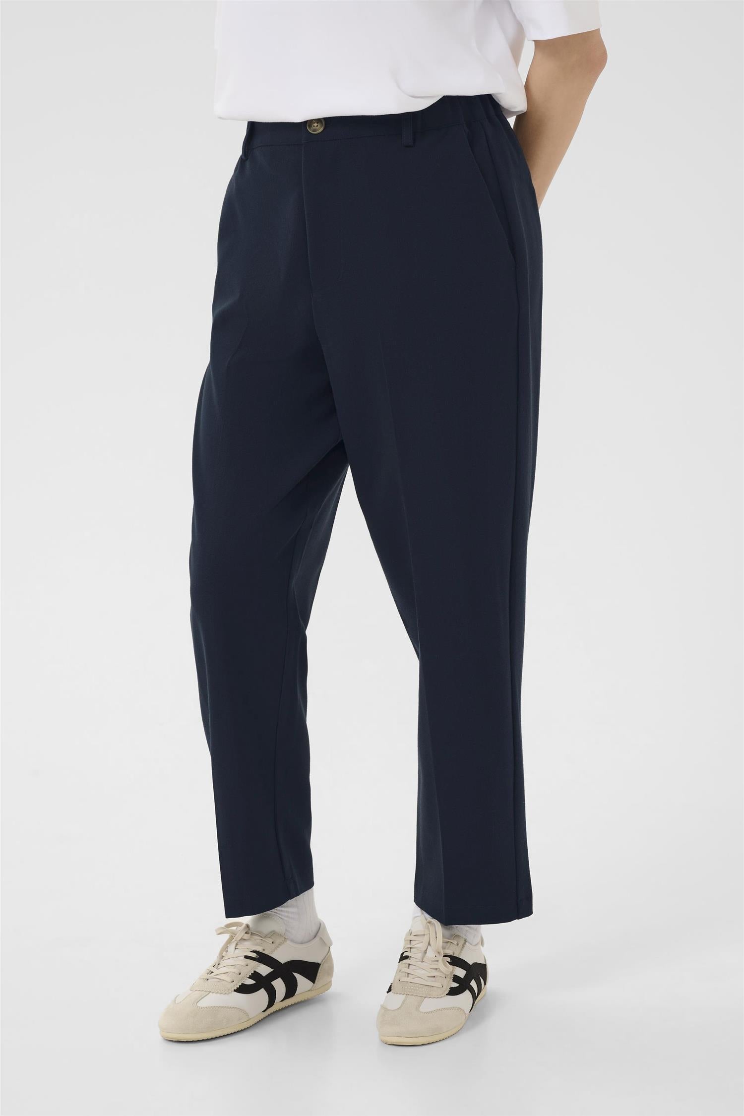 Kaheather Cropped Pants Blå