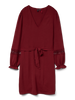 VMALVA LACE LS SHORT DRESS WVN GA BOO Mørkerød