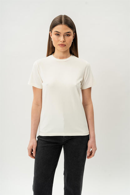 Fitted Pima T-shirt Off-White