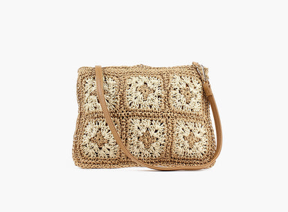 Small straw bag Sand