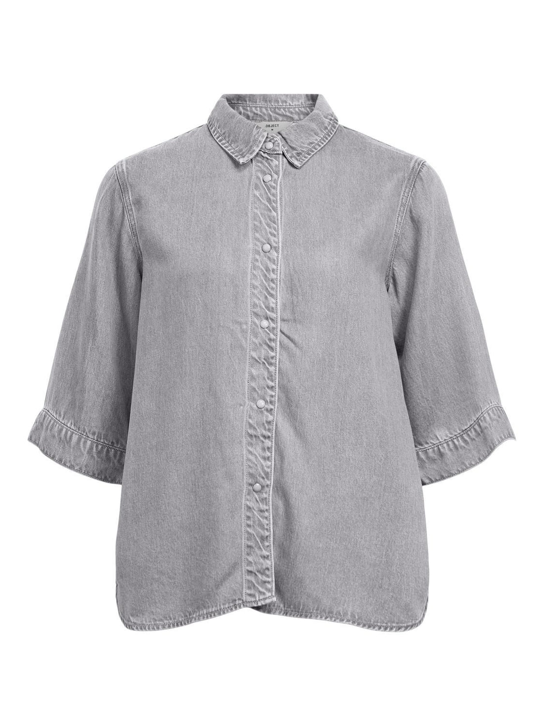 Objframe 2/4 Re Denim Top Noos Grå