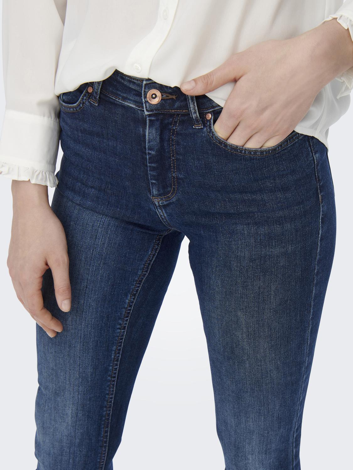 Onlblush Mid Flared Dnm Tai021 Noos Blå