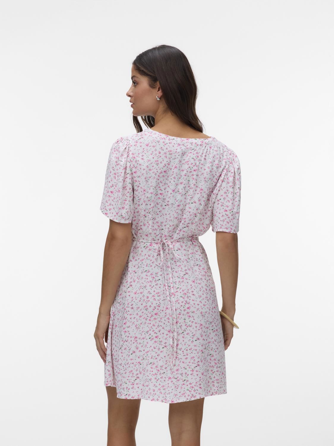 Vmalba Ss Short Dress Wvn Noos Rosa