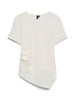 Vmalissia Ss Asymmetrical O-Neck Top Jrs Hvit