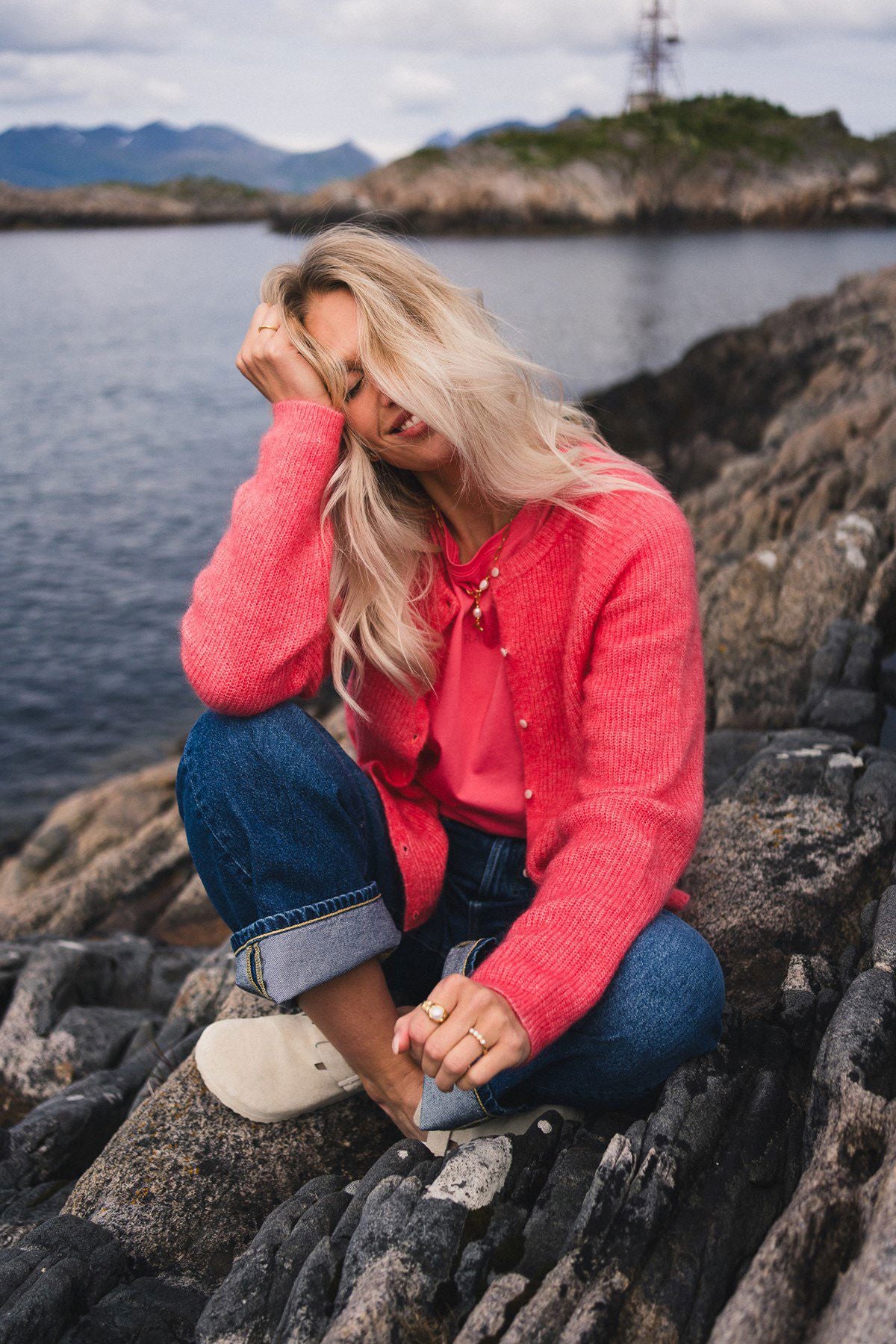 Rausamalie Cardigan Rosa