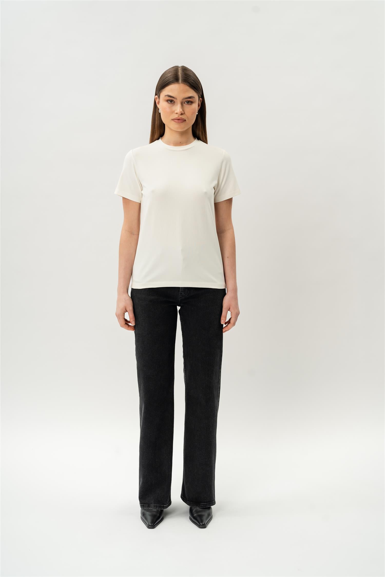 Fitted Pima T-shirt Off-White