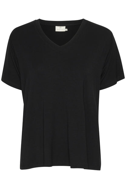KAfida V-Neck T-Shirt Svart