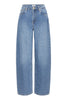 Pzapril Uhw Jeans Wide Leg Blå