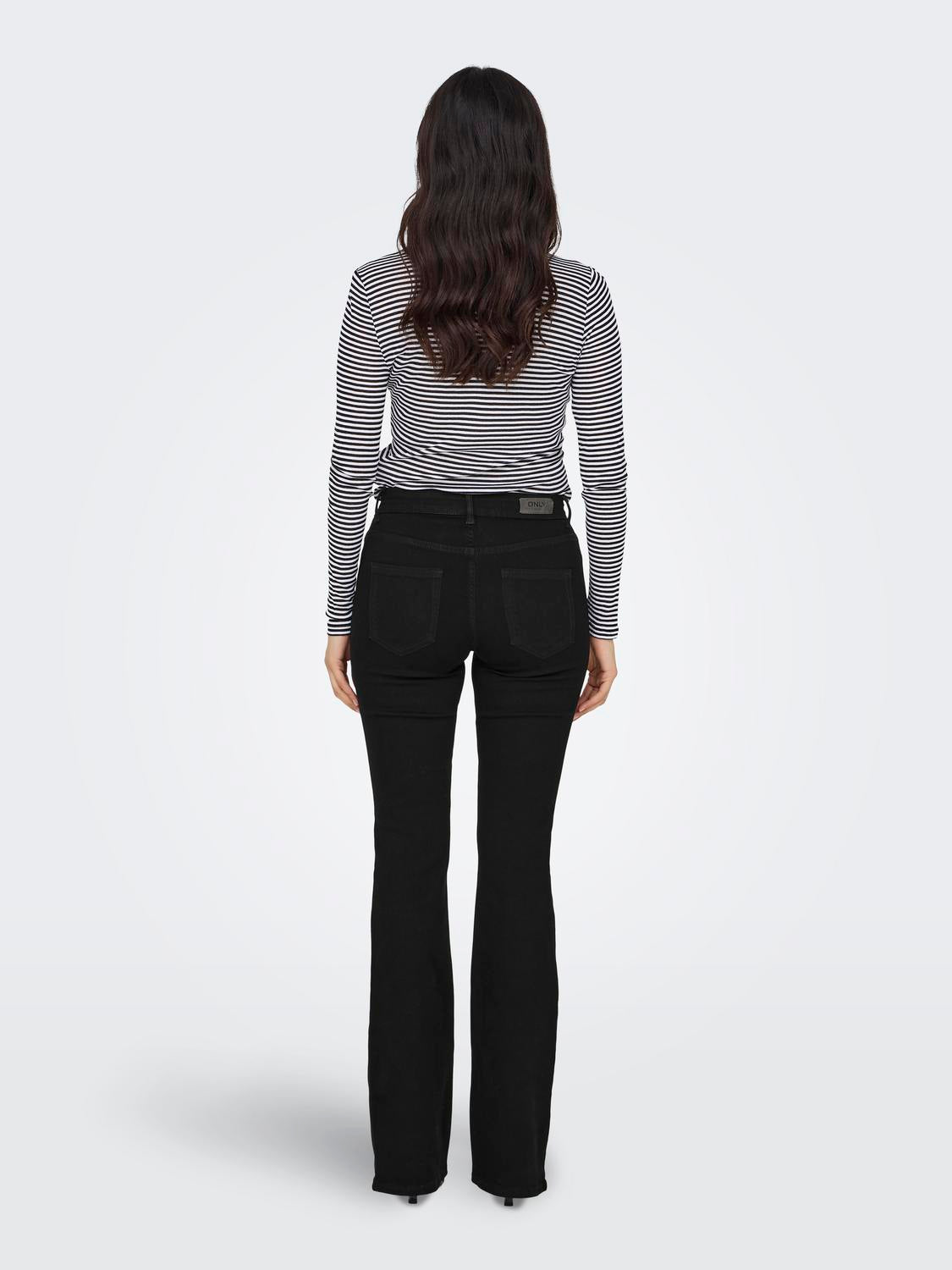 Onlblush Mid Flared Dnm Rea2343 Noos Sort