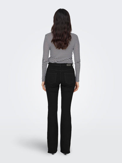 Onlblush Mid Flared Dnm Rea2343 Noos Sort