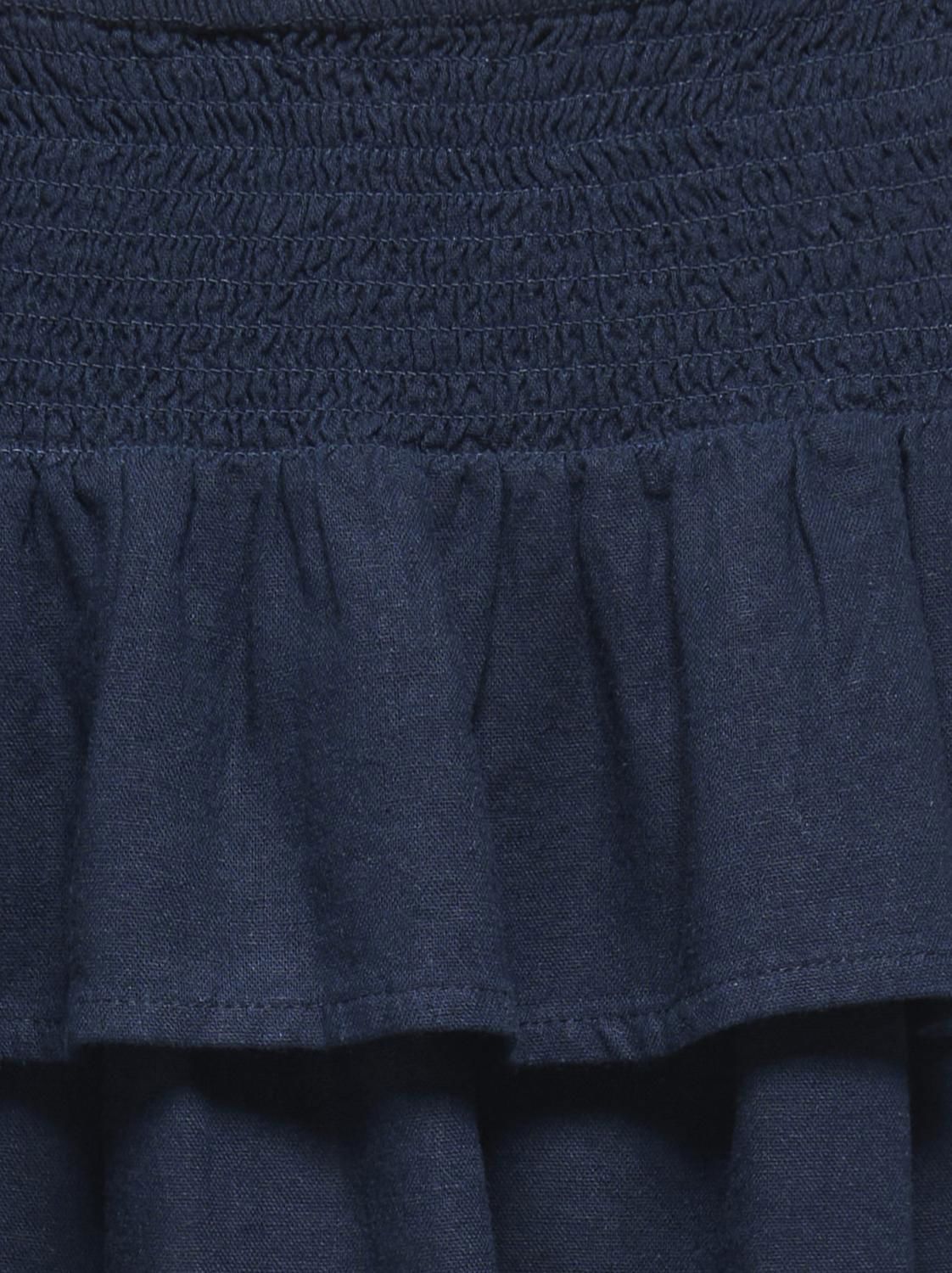 Onlgoa Mw Linen Bl Short Skirt Cc Pnt Blå