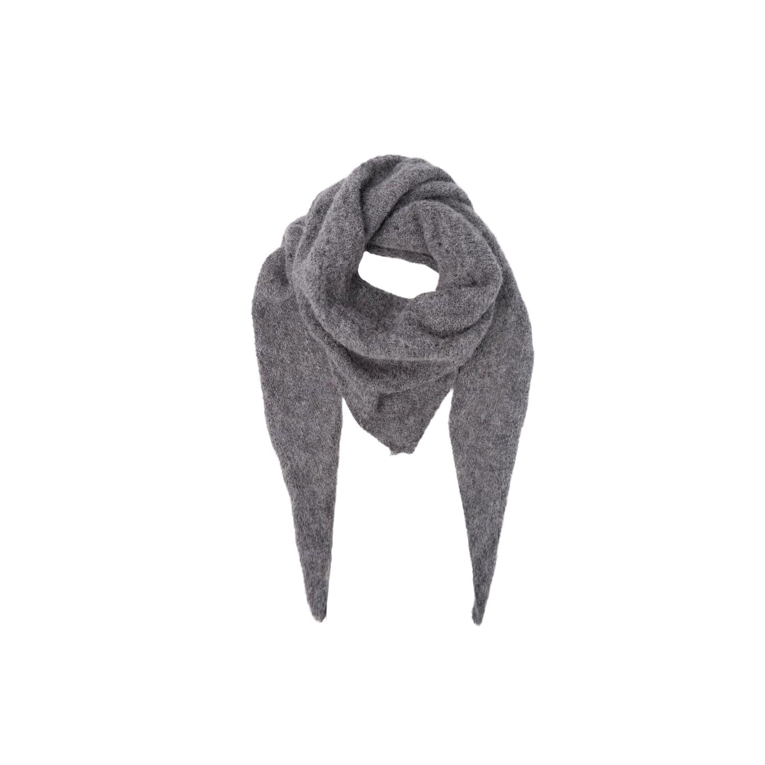 Bcdell knitted mini scarf Lys Grå Melert