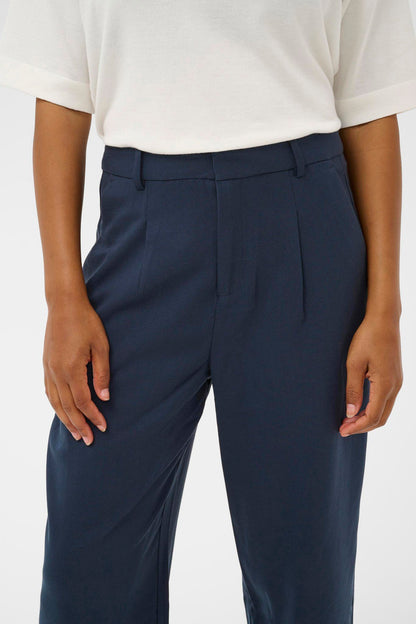 Kamerle Pants Cropped Blå