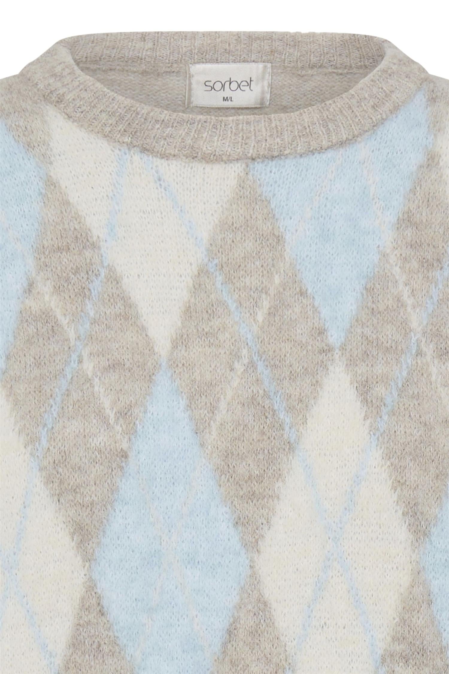 Sbargyle R Knit Blouse Blå