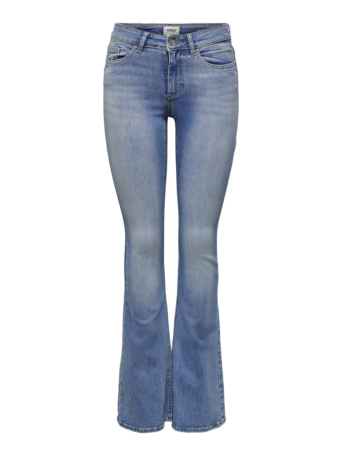 Onlblush Mid Flared Dnm Tai467 Noos Blå