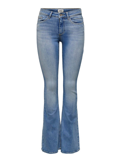 Onlblush Mid Flared Dnm Tai467 Noos Blå