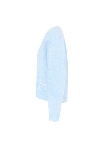 Pernille Short Cardigan Blå