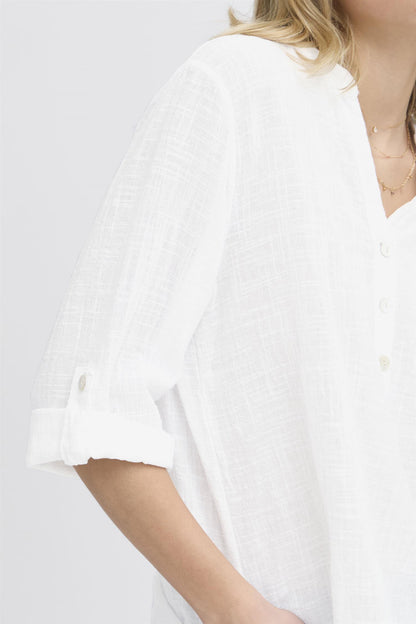 Sbalexa Solid Blouse 2 Hvit