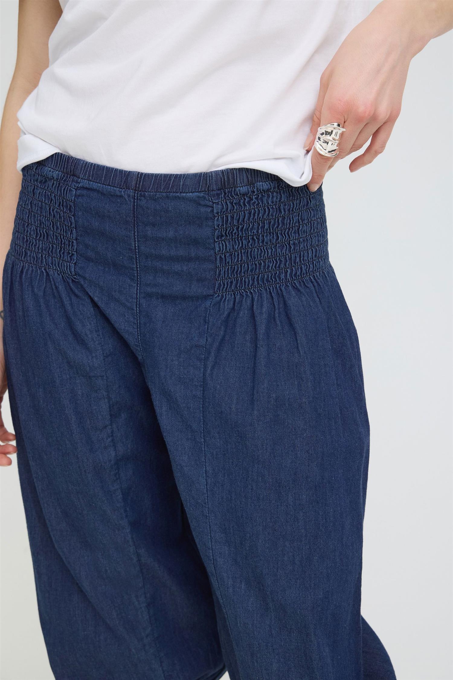 Pzjill Denim Capri Blå