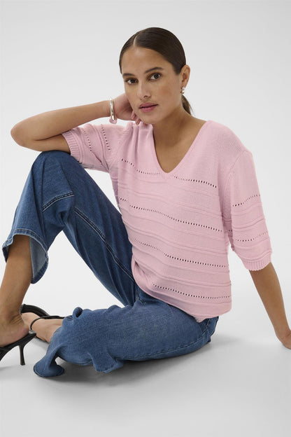 Kamellie Knit Pullover Rosa