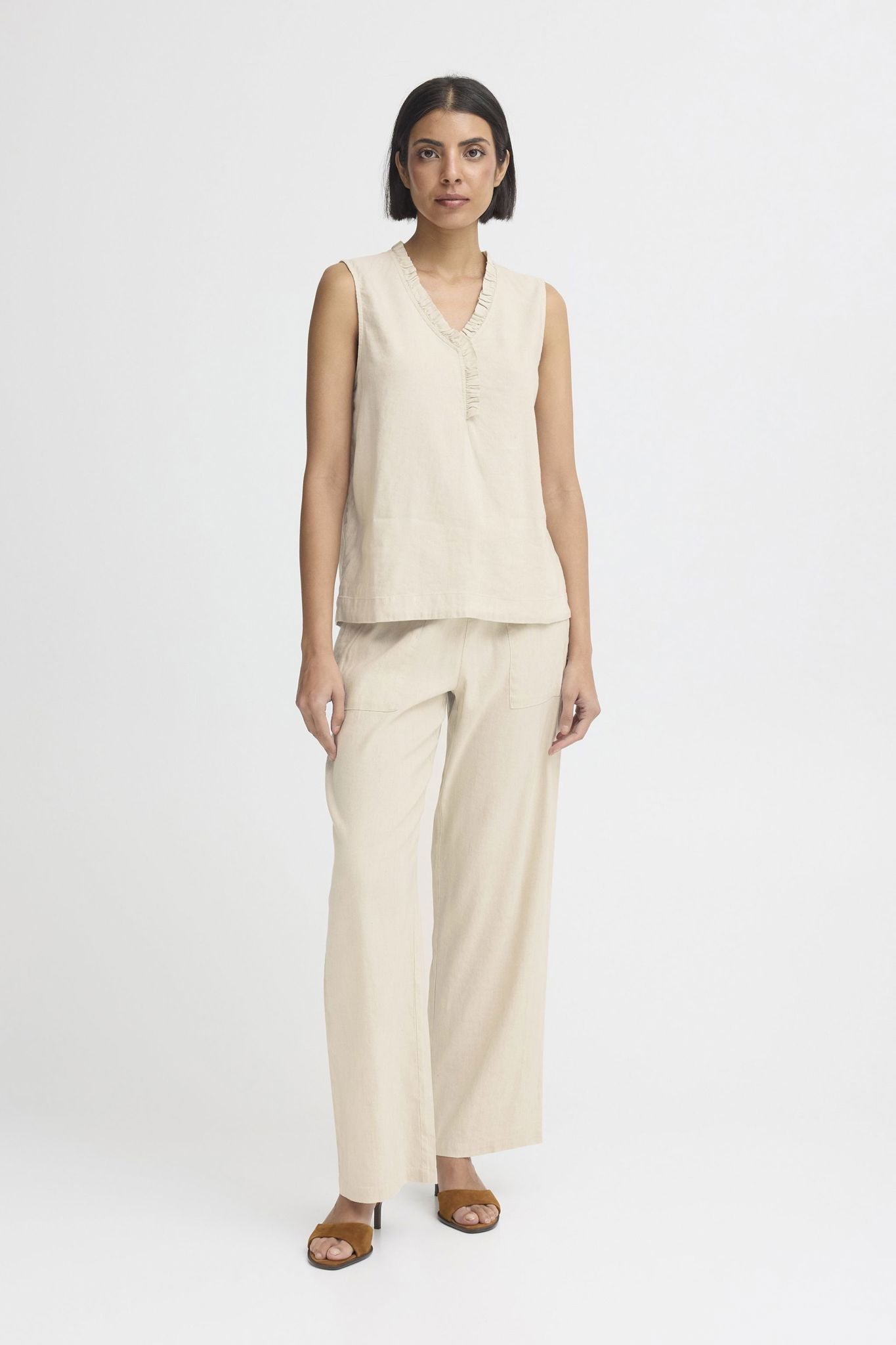Pzluca Top Beige