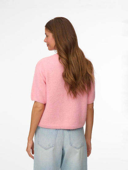 Vmkara 2/4 O-Neck Button Cardigan Exp Rosa
