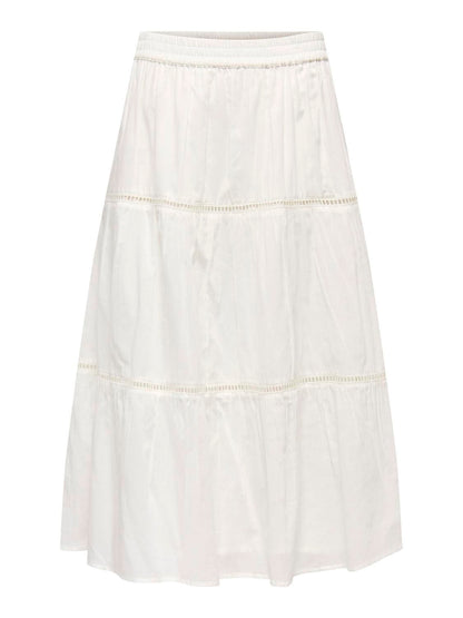 Onlisabella Long Skirt Wvn Hvit