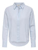 Jdymila L/s Loose Linen Shirt Wvn Dia Blå