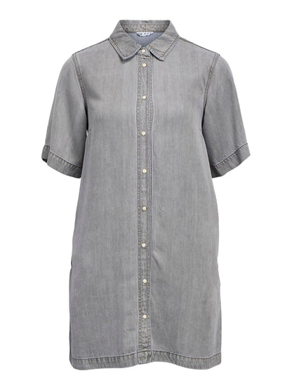 Objframe 2/4 Re Denim Dress Noos Grå