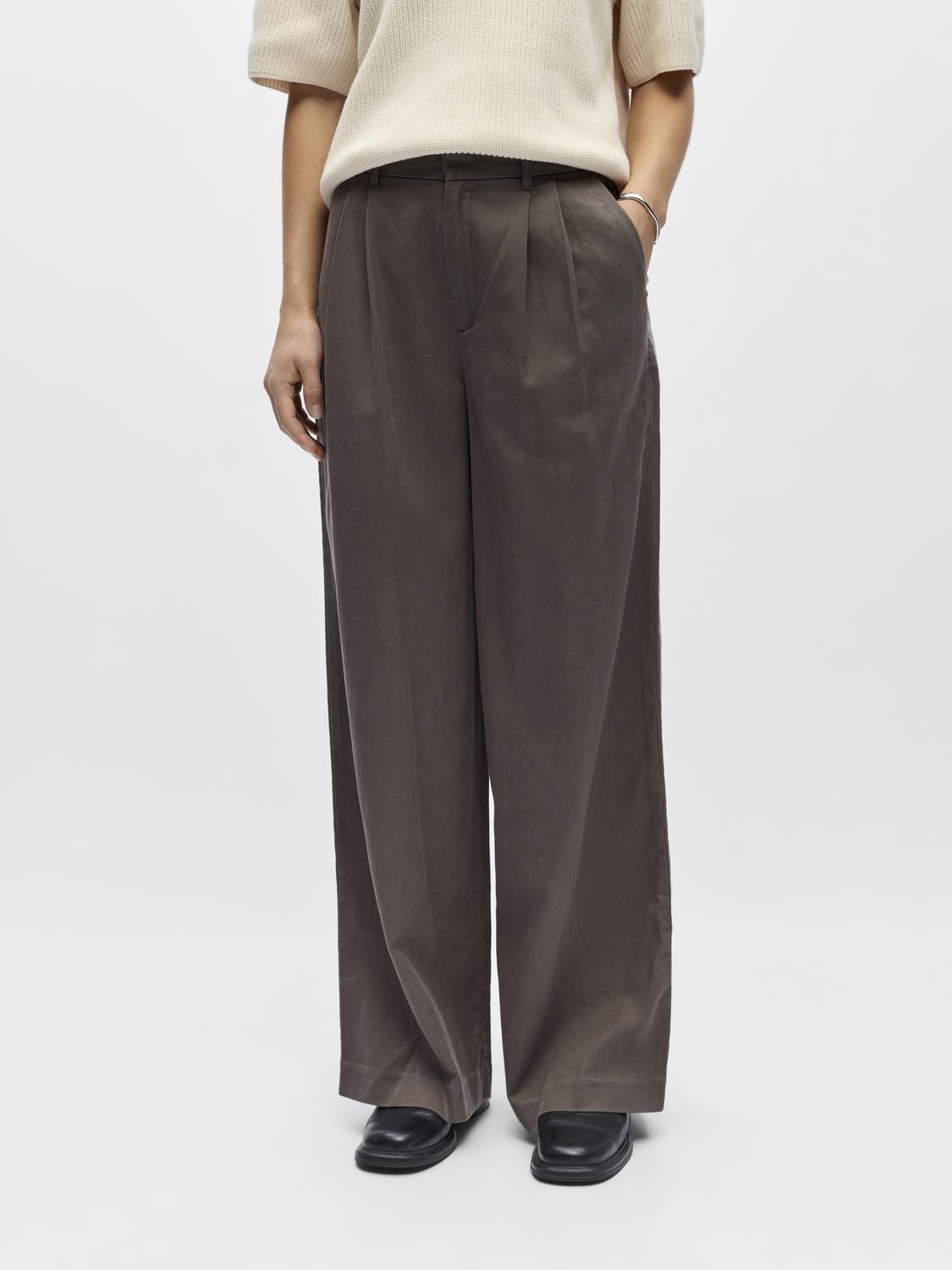 Objtuba Mw Lo Wide Pant Noos Brun