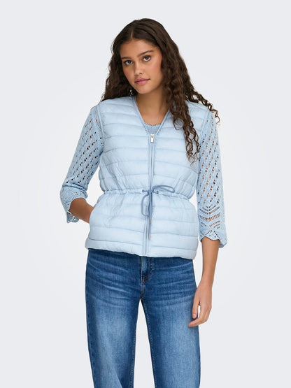 Jdyrenee Quilt Waistcoat Otw Sij Blå