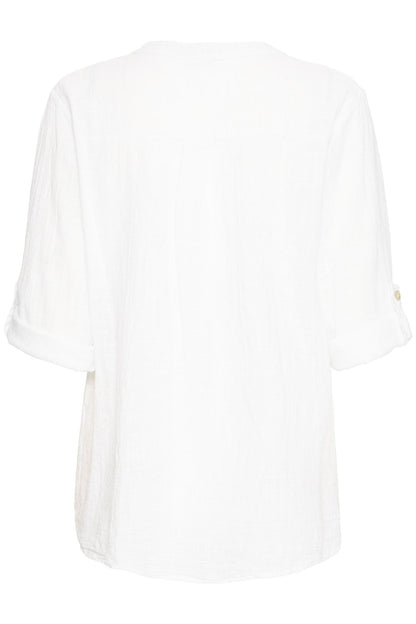 Sbalexa Solid Blouse 2 Hvit
