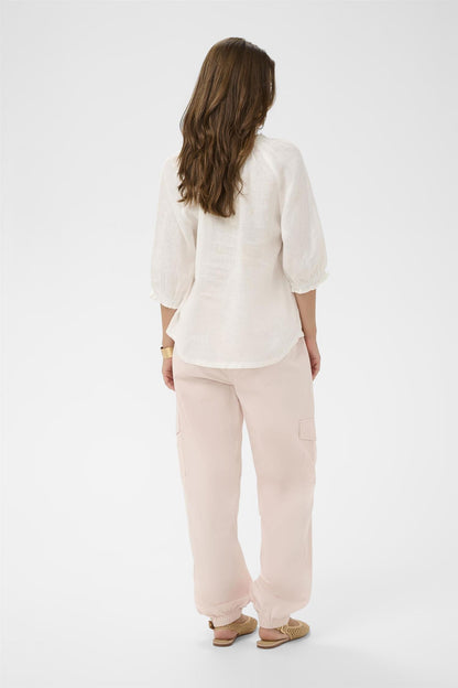 Crbellis Lace Blouse Hvit
