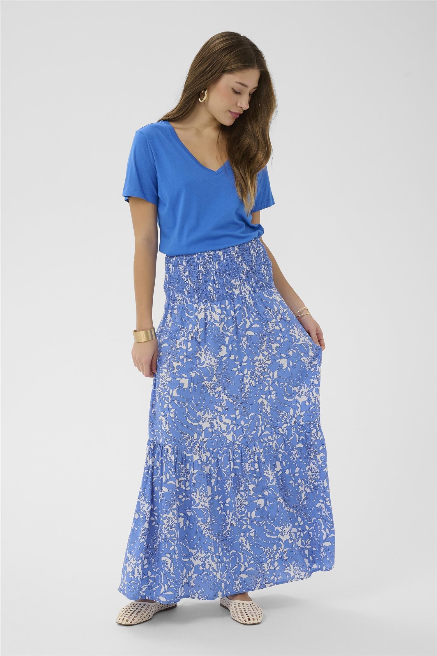 Crtiah Skirt Blå