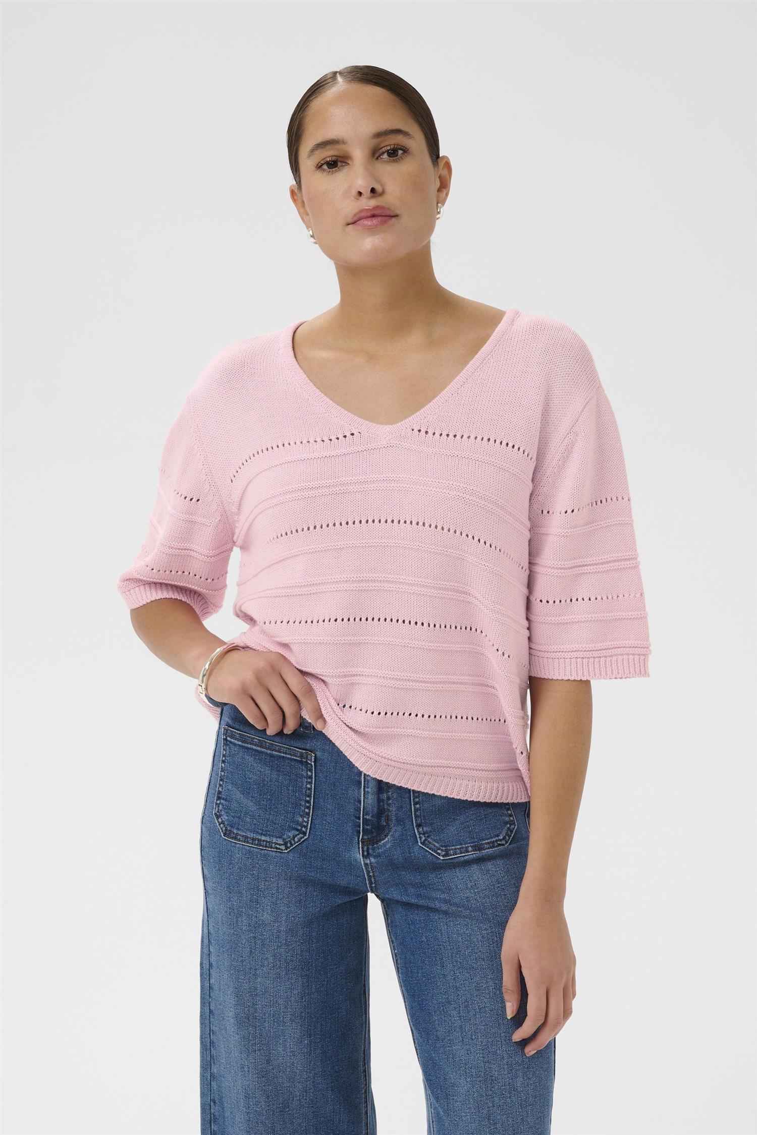 Kamellie Knit Pullover Rosa