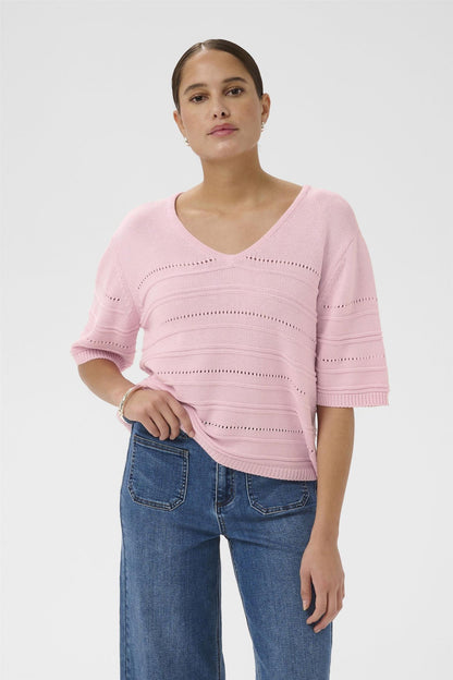 Kamellie Knit Pullover Rosa