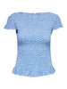 Onlcelle Cap Smock Boatneck Top Jrs Blå