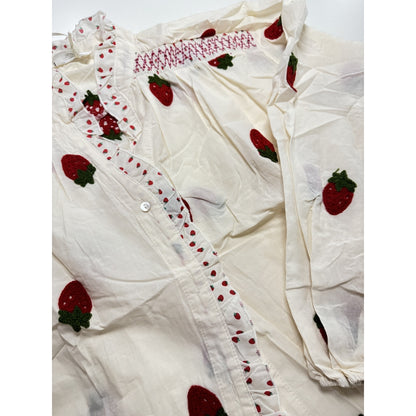 BOHEME SHIRT W/CHERRY EMBRODERY Off-White