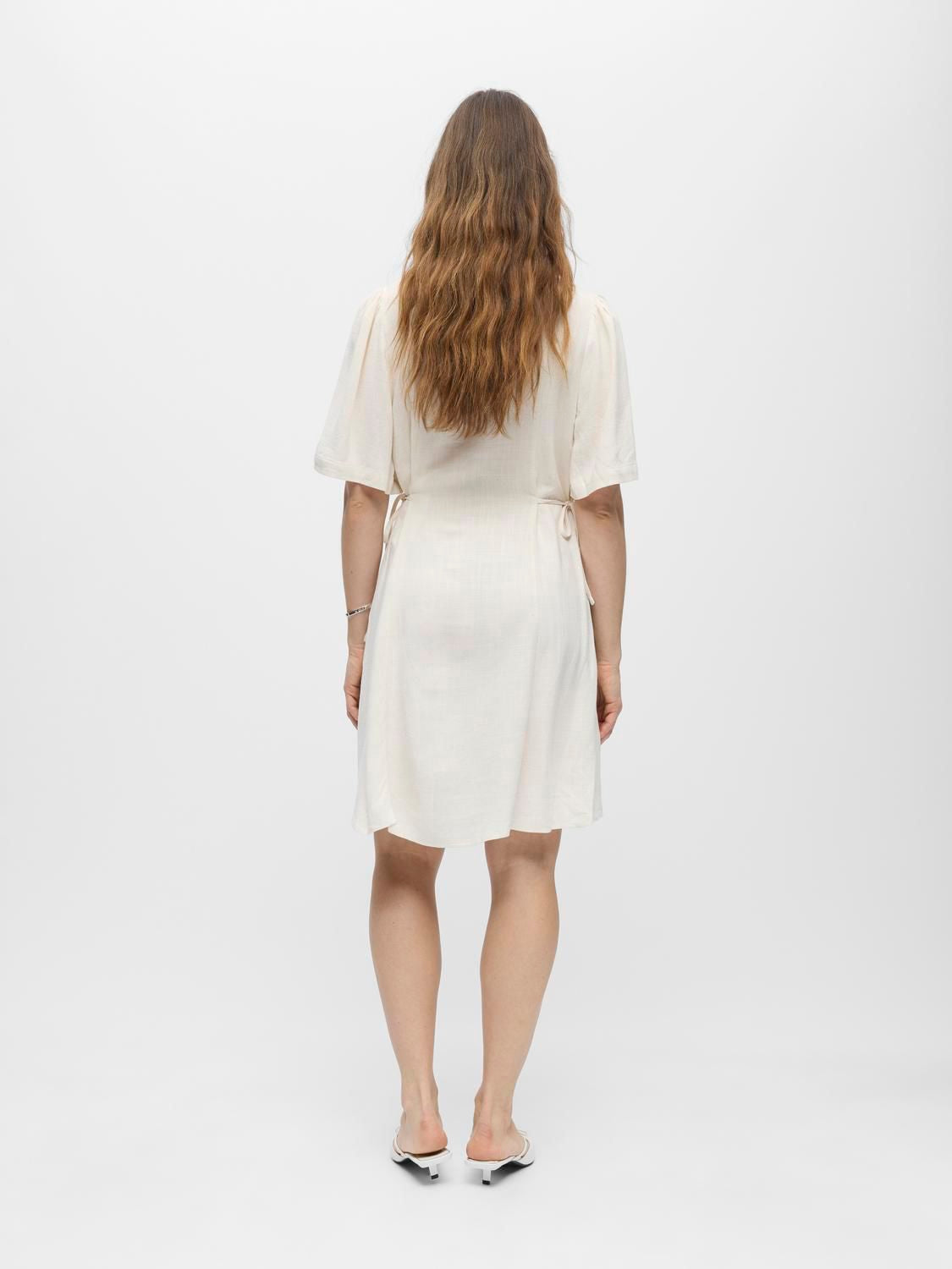 Objsanne S/s Re Short Dress 145 Nd Beige
