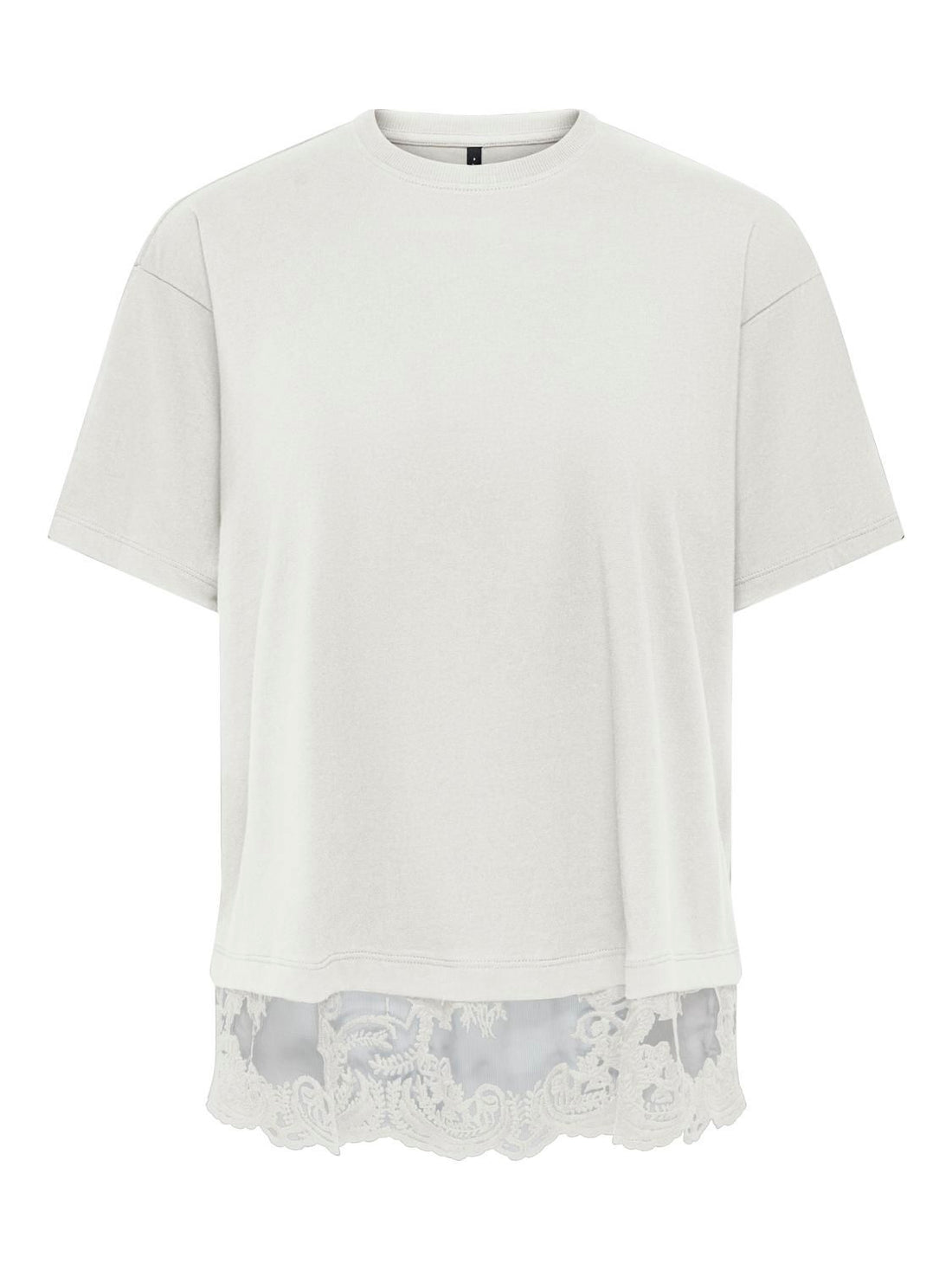 Onlvivvi S/s Lace Bottom Top Jrs Noos Hvit