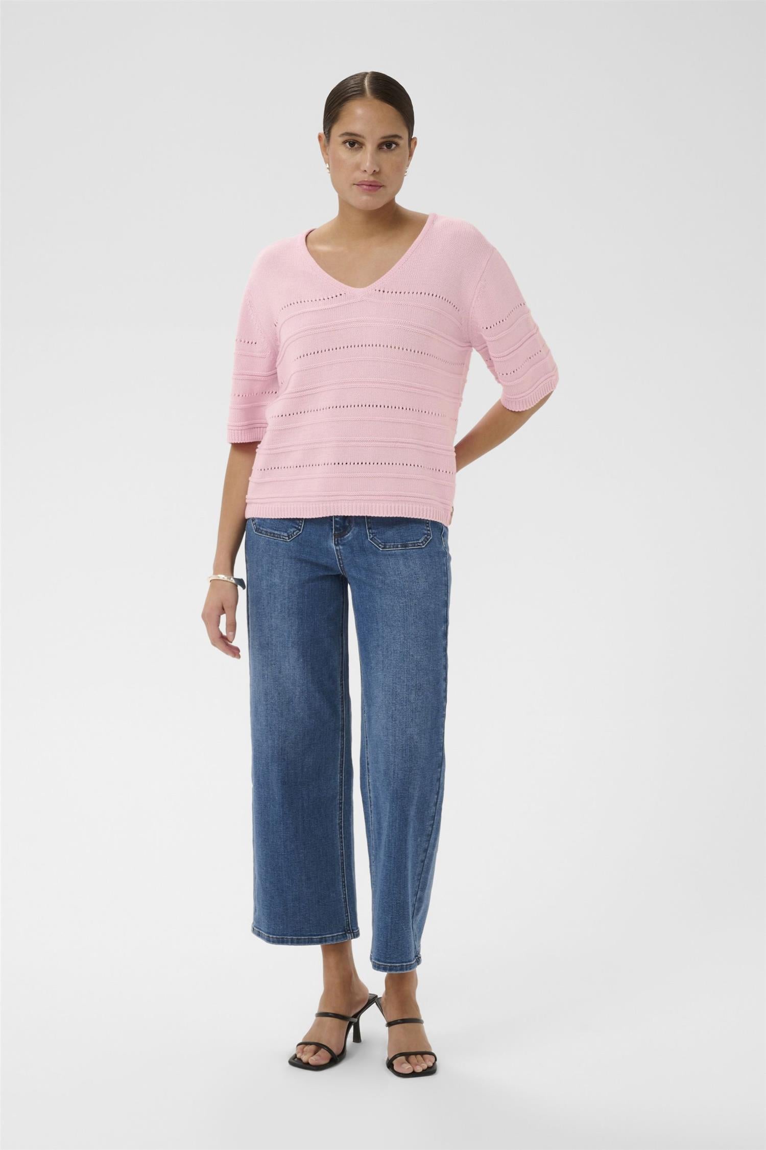 Kamellie Knit Pullover Rosa