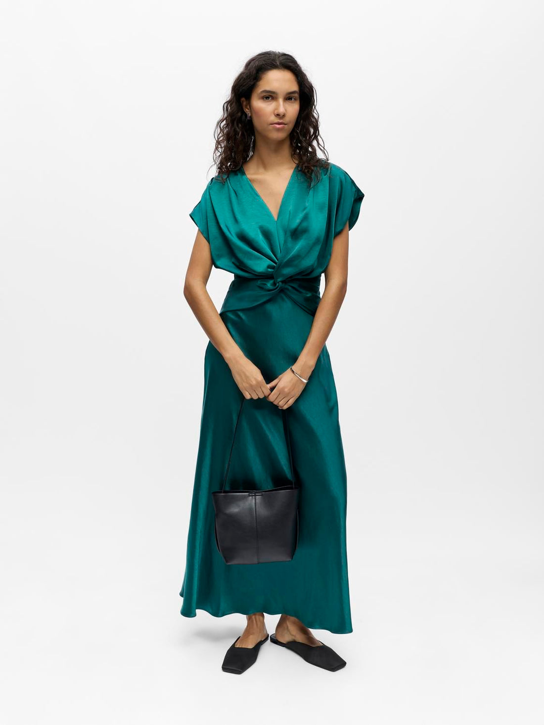 Objlia Re Ss Long Dress 144 Grønn
