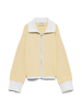 Awollie Ls Zip Knit Cardigan Gul