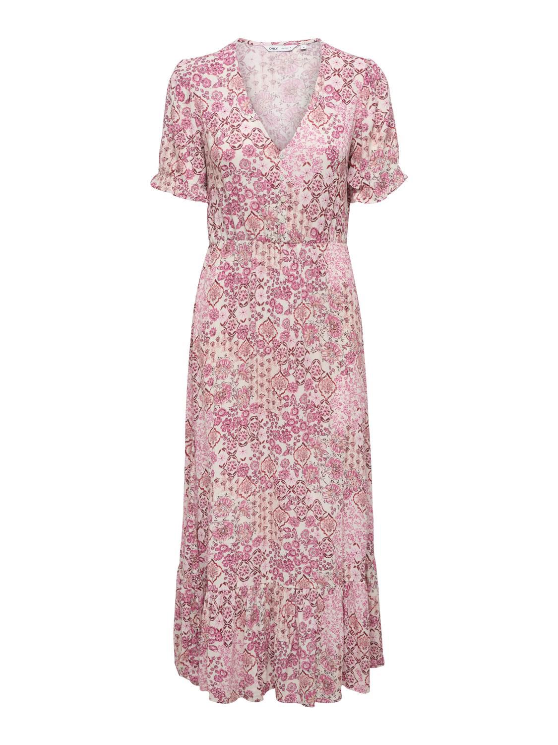 Onlchianti S/s Long Dress Wvn Noos Hvit