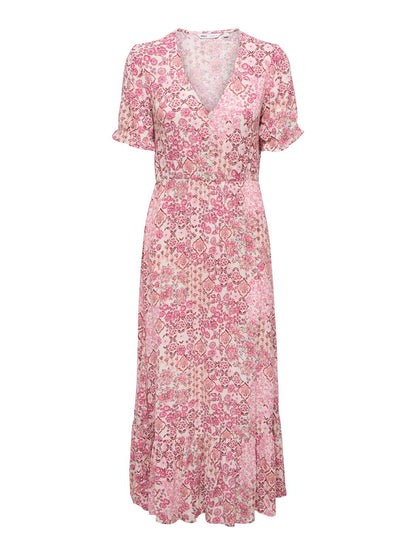 Onlchianti S/s Long Dress Wvn Noos Hvit