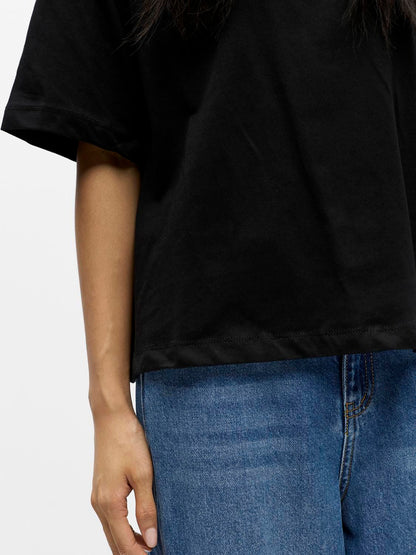 Objgima S/s Lo T-Shirt Noos Sort