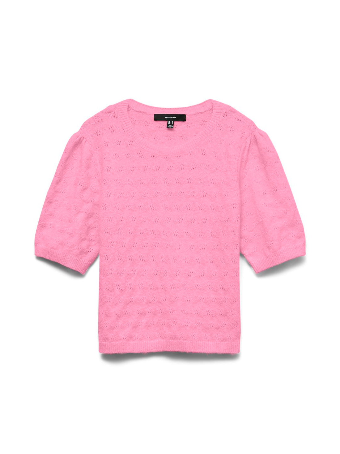 Vmdoffy Stitch 2/4 O-Neck Pullover Noos Rosa