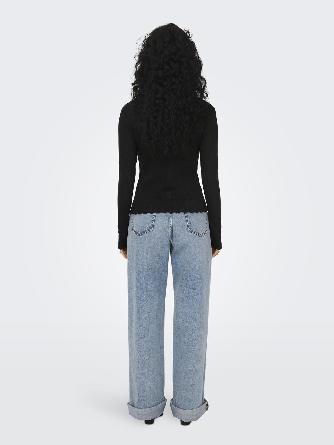 Onlcarlotta L/s Top Noos Jrs Sort