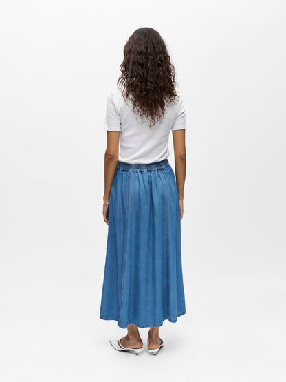 Objframe Mw Denim Skirt Noos Blå